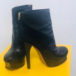 Fendi Fendista ankle platform boots